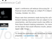 terrà Angeles ottobre conferenza degli investitori Apple