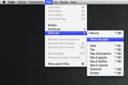 allineare file cartelle scrivania mac Mac OS X Lion: Come bloccare lo spostamento automatico di File e Cartelle su Scrivania