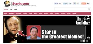 iStarin servizio per creare fotomontaggi di cinema