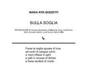 QUEL RESTA VERSO n.79: KINDERTODENLIEDER. Maria Rita Bozzetti, “Sulla soglia”