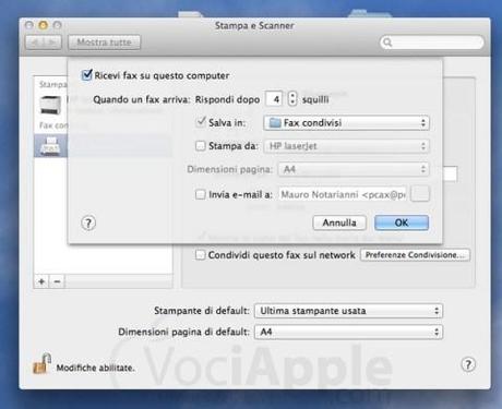 Inviare e ricevere fax con Lion, ecco come fare
