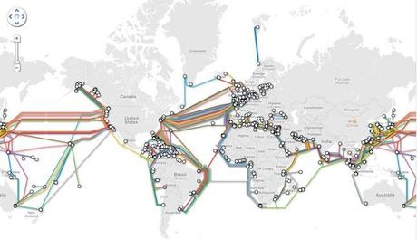 Mappa cavi sottomarini : Ecco dove passano i dati dei nostri Smartphone
