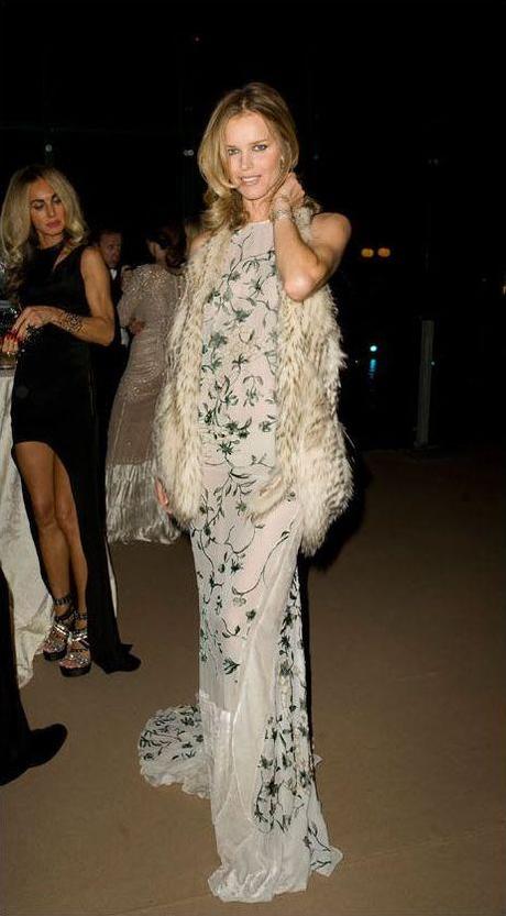 Eva Herzigova in Roberto Cavalli al Gala della Fondazione Raisa Gorbachev