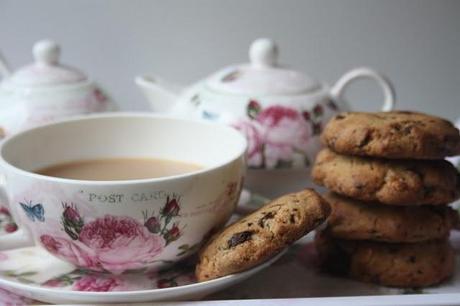 Biscotti con burro di arachidi e ciocolata