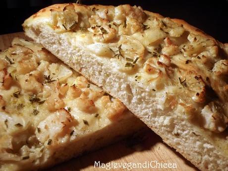 Focaccia con impasto ai porri