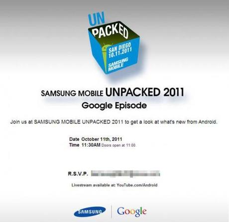 ctia nexus 2 Evento Samsung 11 Ottobre con Google: Galaxy Nexus in arrivo?