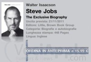 Disponibile la biografia di Jobs in modalità pre-ordine a soli 15,99 Euro