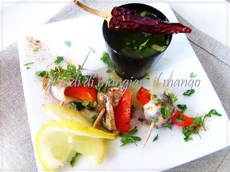 Alici marinate finger food