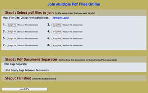 Join Multiple PDF Files Online, unire più PDF in uno