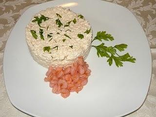 risotto con salmone e gamberetti