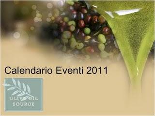 Ottobre 2011: le date degli eventi mondiali sull'olio extravergine di oliva.