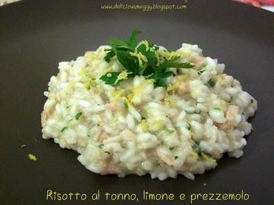 Risotto al tonno, limone e prezzemolo: sorprendente!E Un annuncio ...