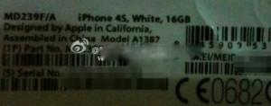 Apple, compare il modello iPhone 4S