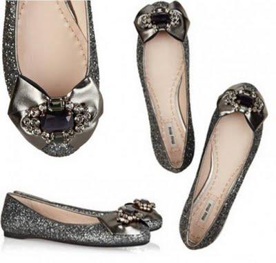 Miu Miu Glitter Shoes