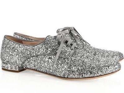 Miu Miu Glitter Shoes