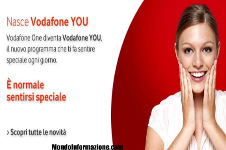 Vodafone You Vodafone One diventa Vodafone YOU