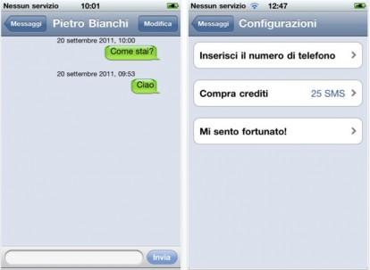 smsgratis iphone 414x303 Inviare SMS e messaggi gratis da iPhone con SMSGratis