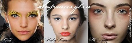 Tendenze MakeUp dalla Milano Fashion Week for SS2012/ Sopracciglia!