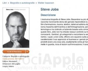 Pre-ordinate su iBookStore la versione in italiano della biografia ufficiale di Steve Jobs scritta da Walter Isaacson