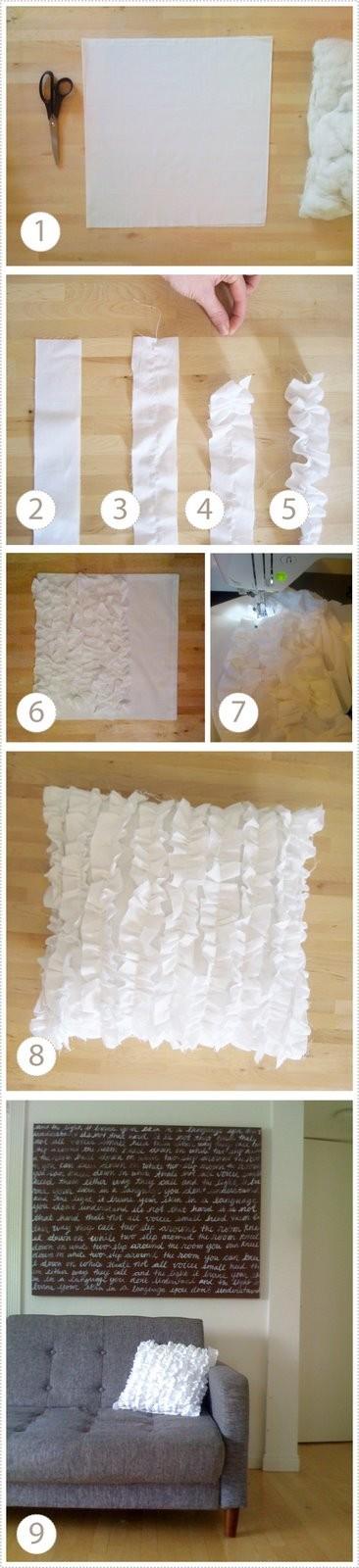 The Sunday craft project: ruffle pillow