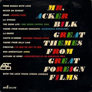 MR. ACKER BILK - GREAT THEMES FROM GREAT FOREIGN FILMS (1964)