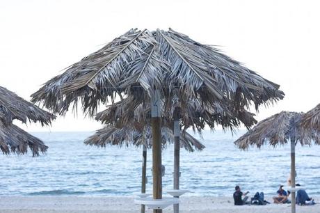 Summer on a solitary beach