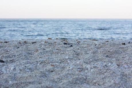 Summer on a solitary beach