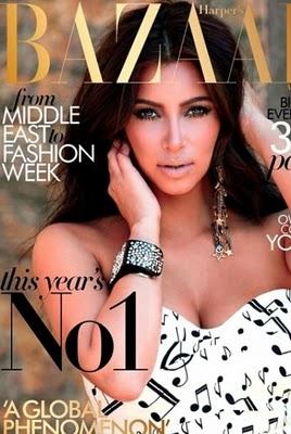 Kim Kardashian in Dolce & Gabbana su Harper's Bazaar Arabia