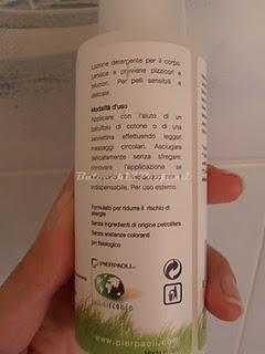 Latte detergente all'aloe vera biologica di PerPaoli: