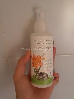 Latte detergente all'aloe vera biologica di PerPaoli: