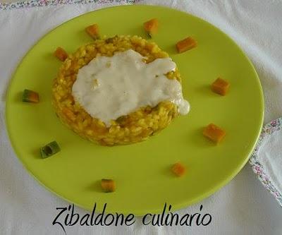 Risotto di zucca con fonduta di taleggio