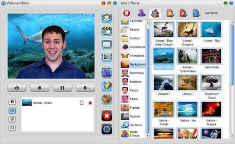 smallscreenshot 4 WebcamMax, tantissimi effetti per la webcam a portata di mouse!