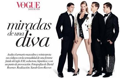 Julia Stegner in Dolce & Gabbana su Vogue Latin America ottobre 2011