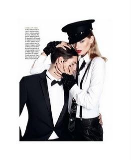 Julia Stegner in Dolce & Gabbana su Vogue Latin America ottobre 2011