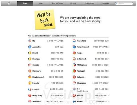 Ci siamo. Apple Store offline