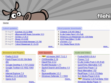 file hippo screenshot 1 Tutti i programmi aggiornati allultima versione con Filehippo