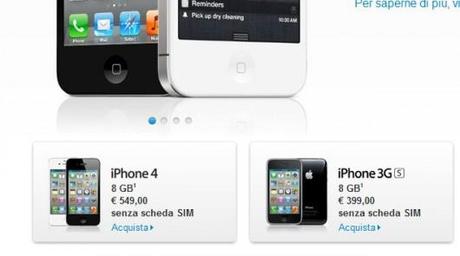 iphone 4 e 3gs ispazio 530x295 Apple, arriva iPhone 4 da 8GB e iPhone 3GS scende a 399€