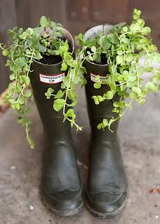 Vecchi stivali neri in gomma... che fare?