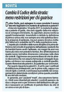 Un convegno sull'epilessia
