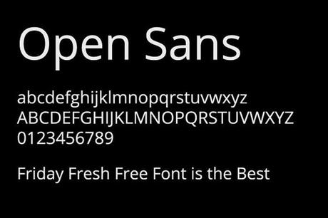 font del 2011 open sans