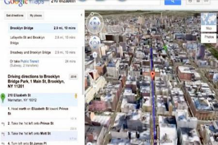 google maps 3d Google Maps diventa 3D