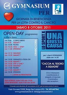 Open Day al Gymnasium: sport e beneficenza!