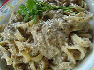 Tagliatelle alla crema di funghi