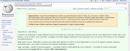 Oscuramento Wikipedia