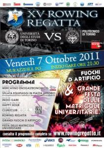 7 ottobre: Rowing Regatta tra Uni e Poli