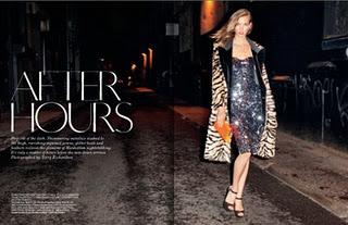 karlie kloss in Dolce & Gabbana su Vogue UK novembre 2011