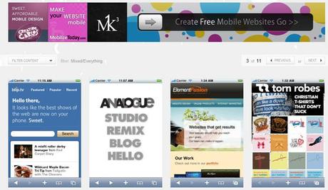 approccio alla creazione di siti mobili iwebdesigner.it