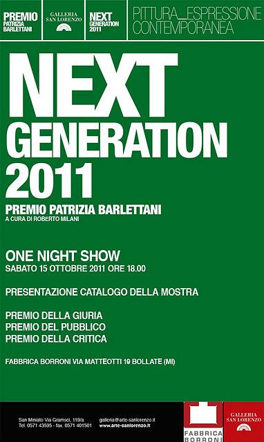 Premio Patrizia Barlettani NEXT_GENERATION 2011 la newsletter