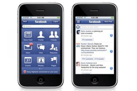 facebook iphone 450x300 Facebook per iPhone: Aggiornata Homepage, ma non piace