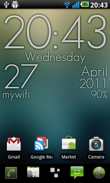 Live wallpaper / Sfondo animato Android : Super Clock